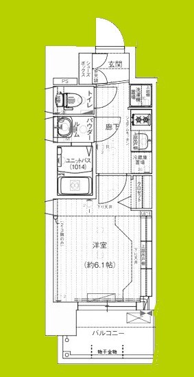 プレサンス東小橋エレディータ 間取り図
