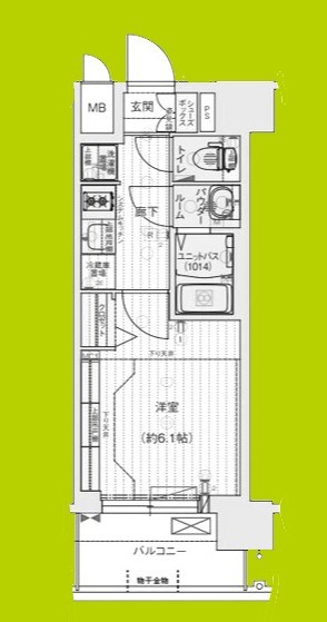 プレサンス東小橋エレディータ 間取り図