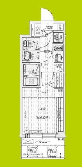 プレサンス東小橋エレディータ 間取り図