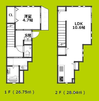 淡路新築戸建賃貸 間取り図