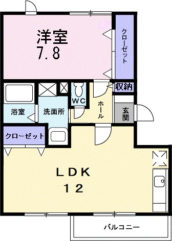 サンライズヤマヒＢ棟 間取り