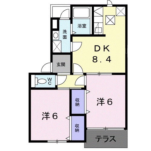 サンパティークⅡ 間取り