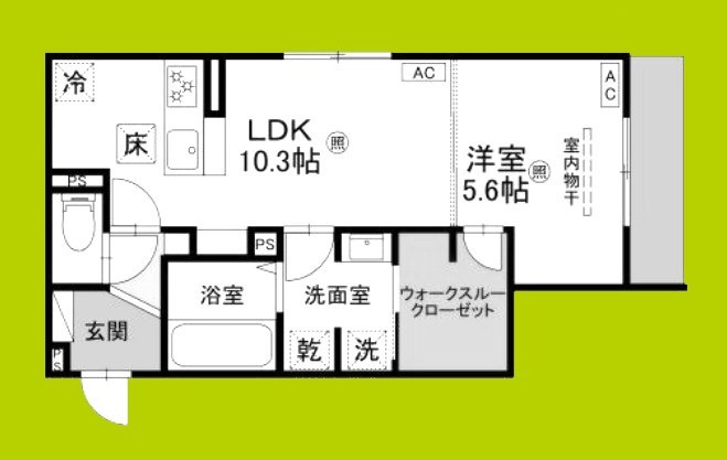 トリシア北巽 間取り図