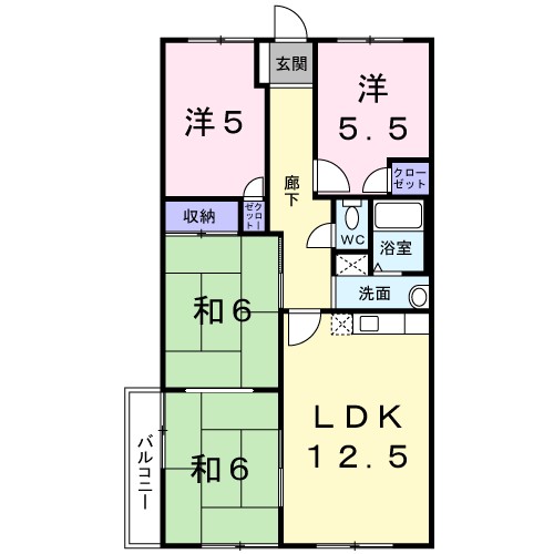ハイツサンシャイン 間取り