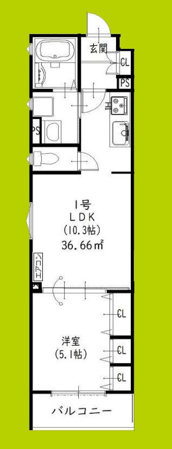 ラモーナ東山町Ⅱ 間取り図