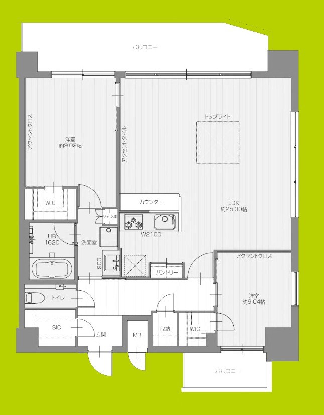 プレジオ梅田 間取り図
