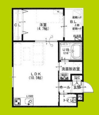 ＧＡＲＤＥＮＩＡ泉佐野 間取り