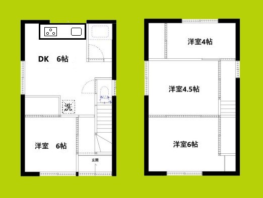 巽東4丁目戸建て 間取り