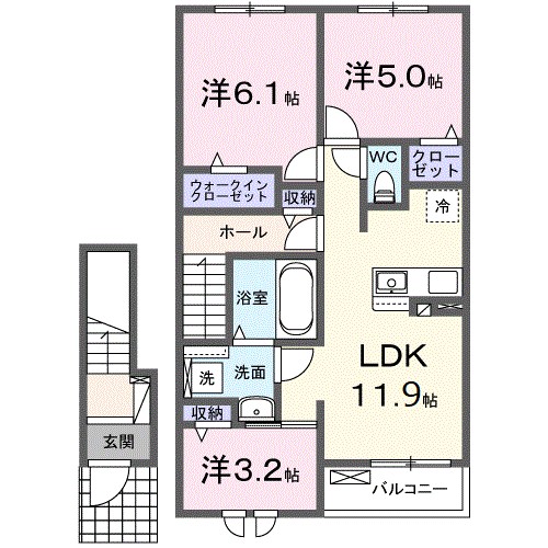 メゾン・ド・ミキＰａｒｔⅥ 間取り図