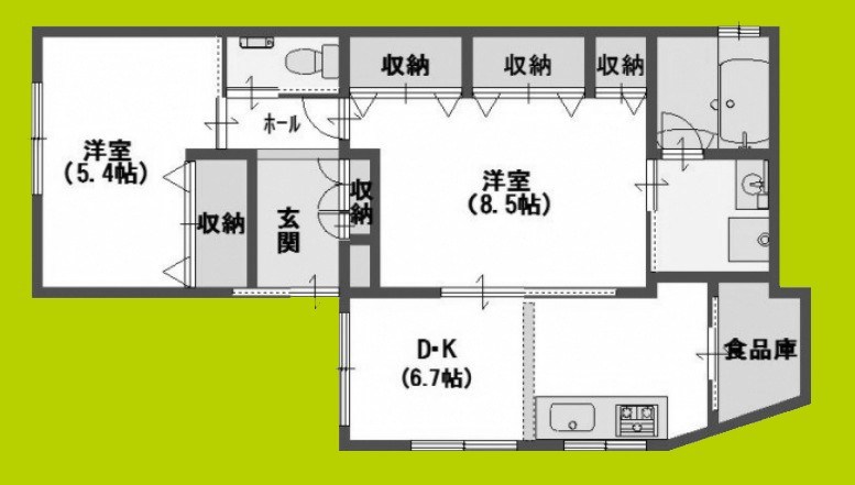 針中野１丁目一戸建貸家 間取り