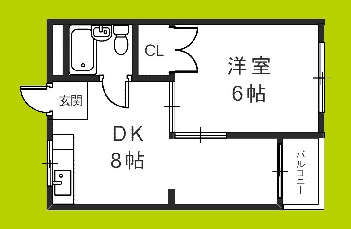 ハイツ公園南B棟 間取り