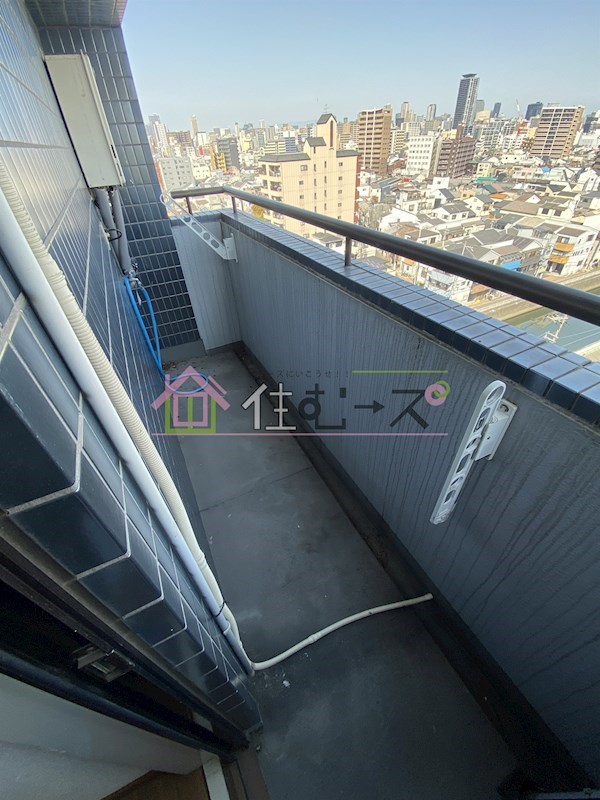 今里西青山ビル ベランダ