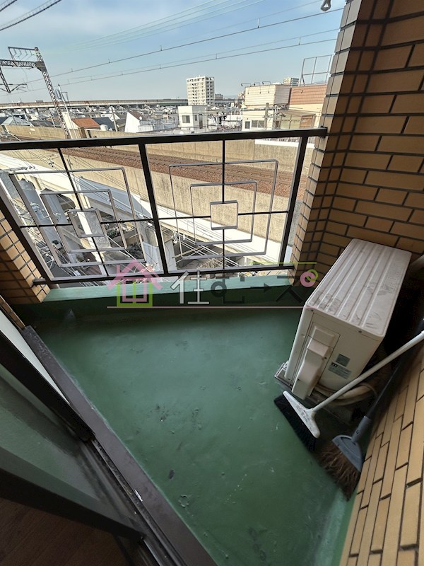 キャッスル駒川 ベランダ