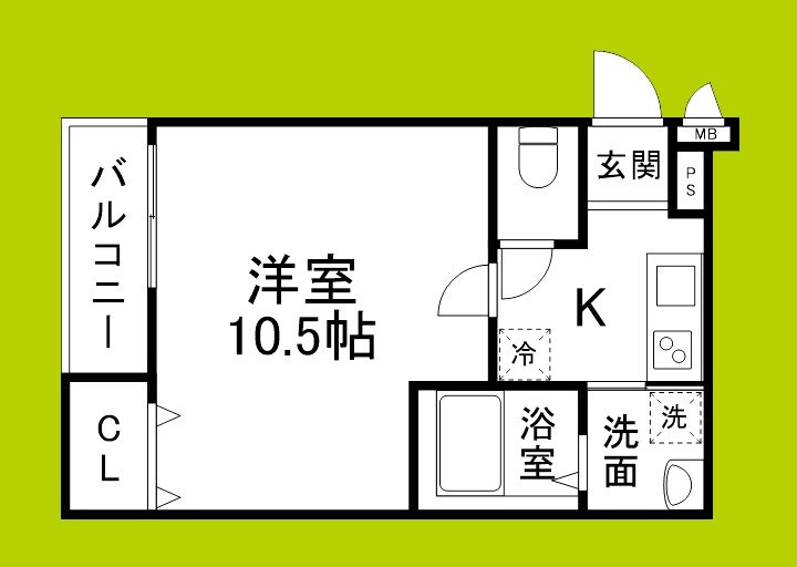 フジパレス向島町Ⅰ番館 間取り図