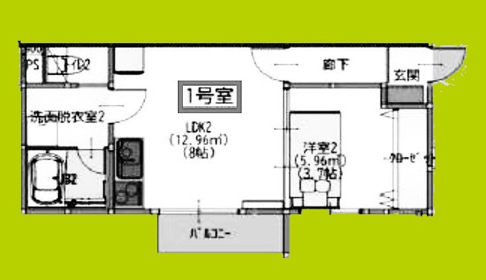 S Apt.門真城垣町 間取り図