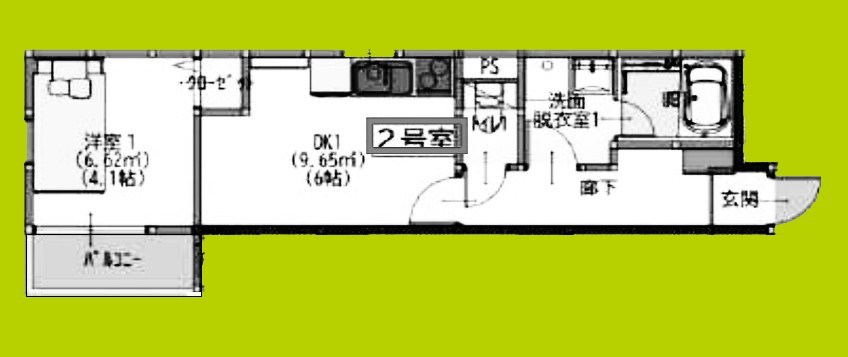 S Apt.門真城垣町 間取り