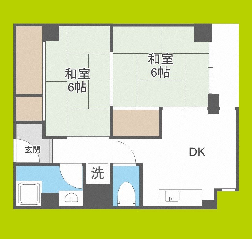 市岡グランドビル　新館 間取り