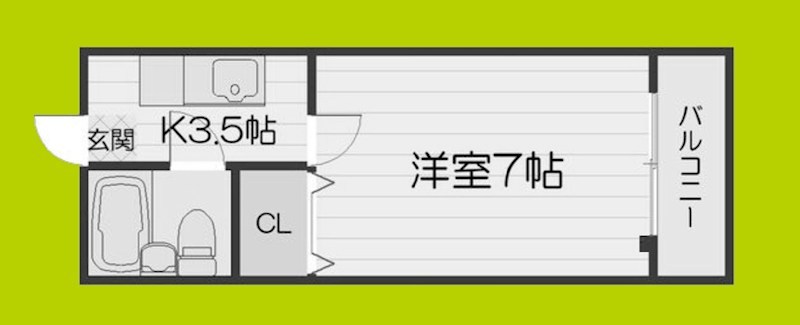 第Ⅱコーポリーブル 間取り