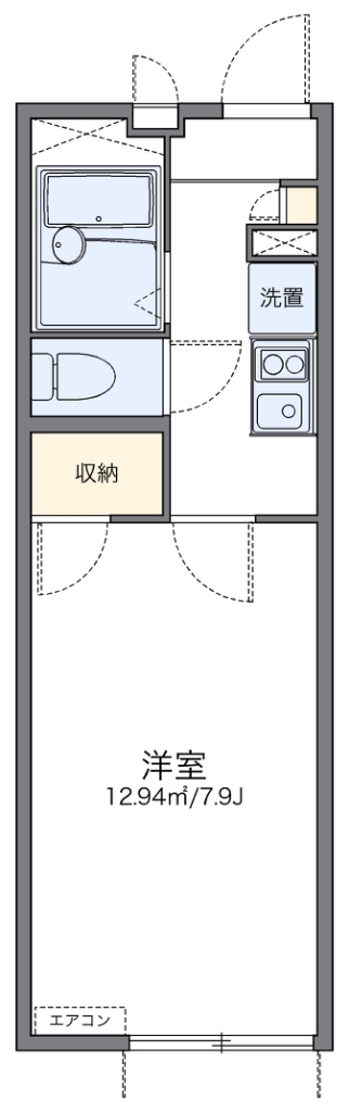 レオパレス富田林西 間取り
