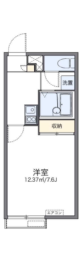 レオパレスエムエイチ　コート 間取り