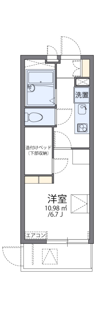 レオパレス森ノ宮中央 間取り