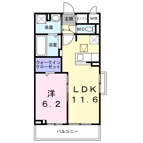 メゾンルミネ若松 間取り