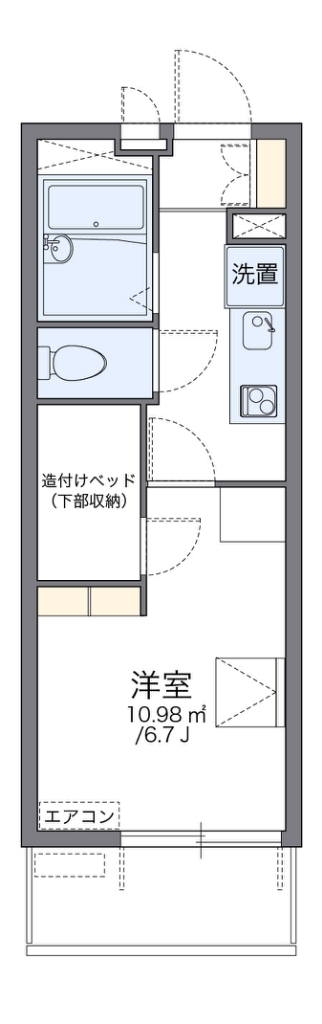 レオパレス真田山 間取り