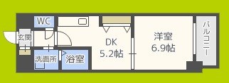 フロンティアタワー九条Ⅱ 間取り