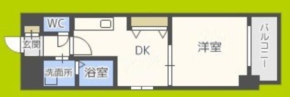 フロンティアタワー九条Ⅰ 間取り