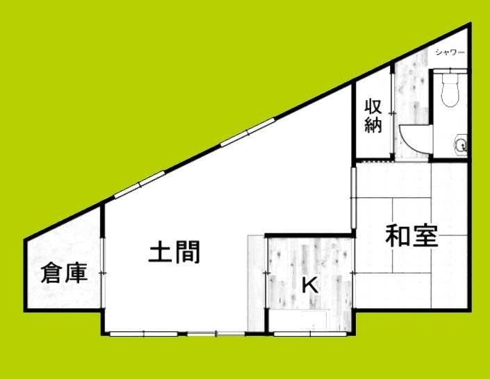松3丁目住居付作業場 間取り