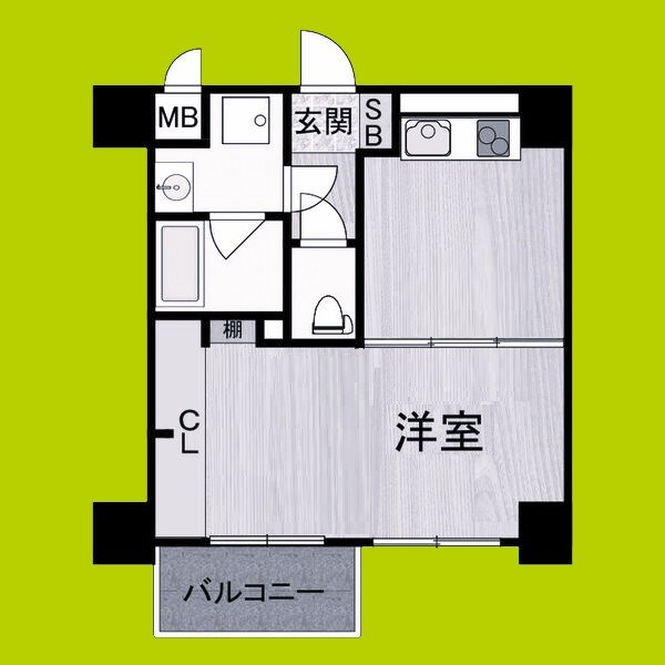 フロンティアタワー九条Ⅰ 間取り