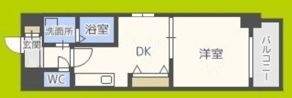 フロンティアタワー九条Ⅰ 間取り