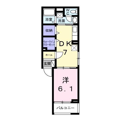 ラ・カーサフェリーチェドゥーエ 間取り図