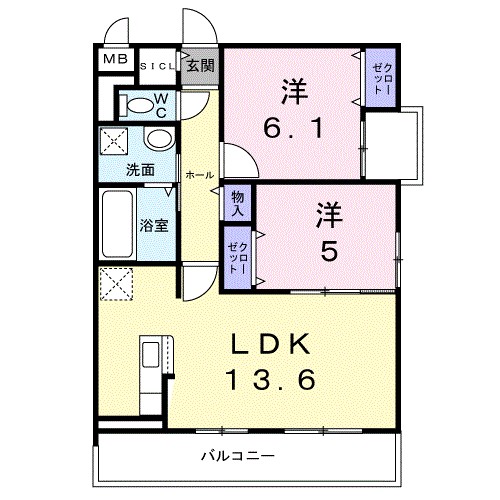 蔵垣内２丁目アパート 間取り