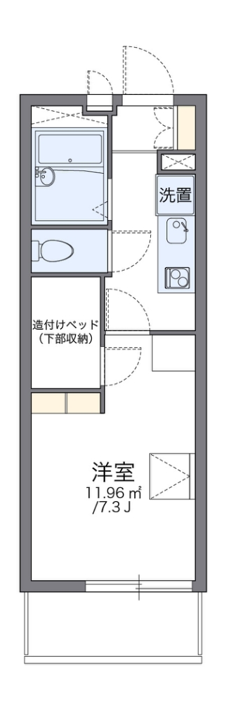 レオパレスハスネーラ 間取り図
