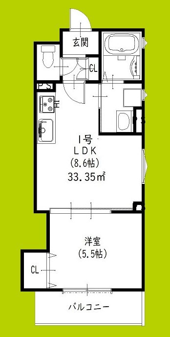 クリエオーレ永楽荘 間取り