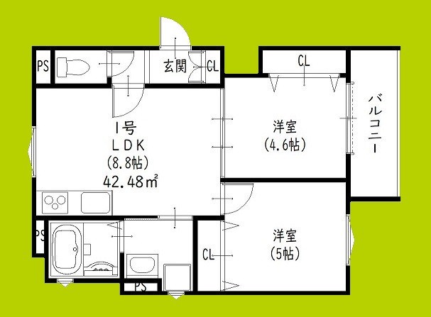 ミモザイズム上野口町 間取り図