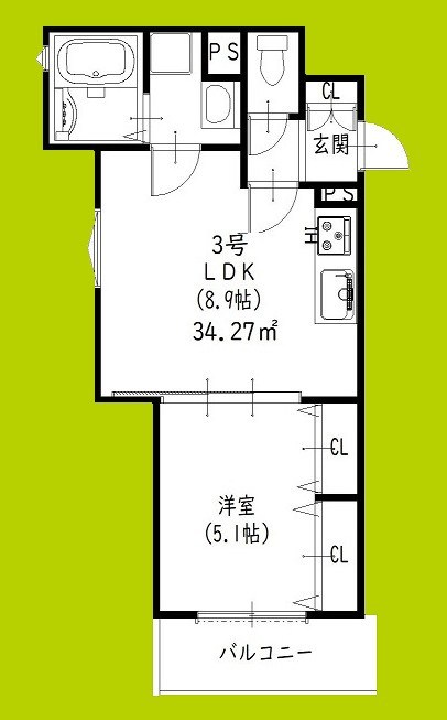 クリエオーレ永楽荘 間取り