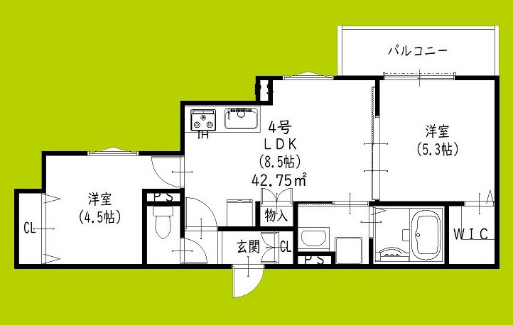 クリエオーレ永楽荘 間取り