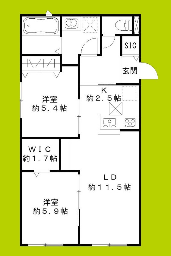 サザンエスト甲東 間取り図