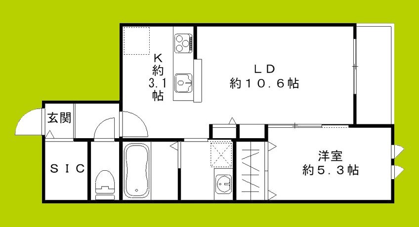 サザンエスト甲東 間取り図
