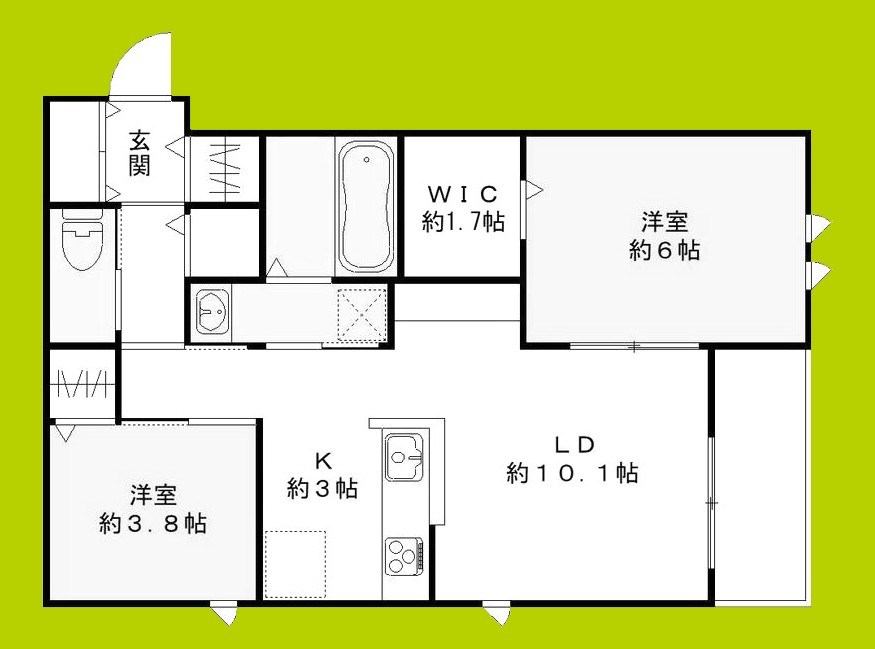 サザンエスト甲東 間取り図