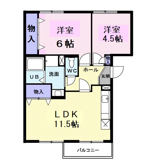 アネックス陵南 間取り