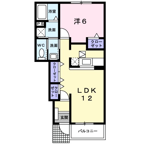 フォルシュＭ　Ａ棟 間取り