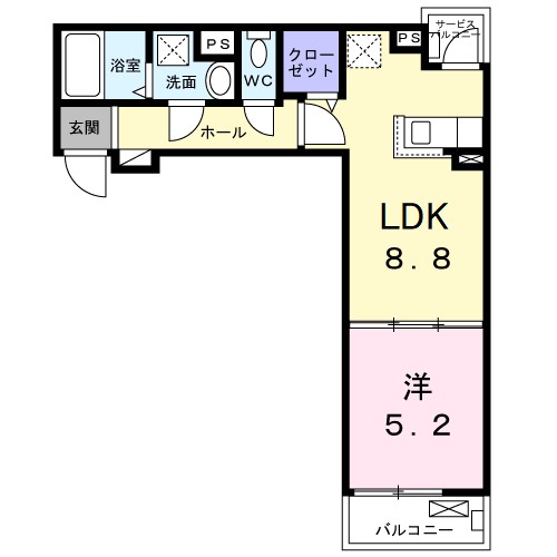 メゾンルミネ　中町 間取り