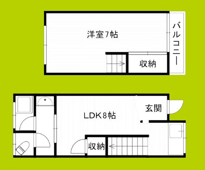 清水丘Tハウス 間取り