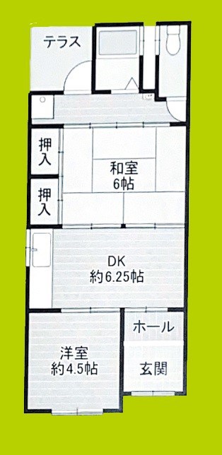 旭区清水3丁目テラスハウス 間取り