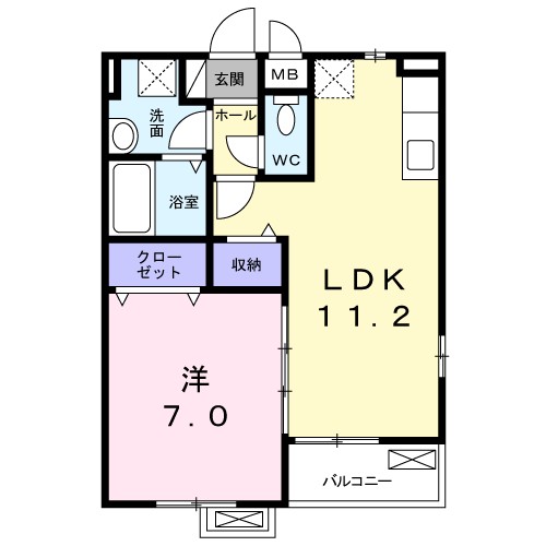 ソレイユ今福 間取り