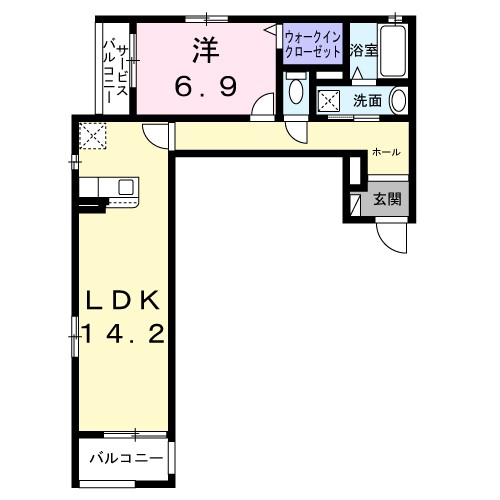 サニーレジデンス鷺洲Ａ 間取り図