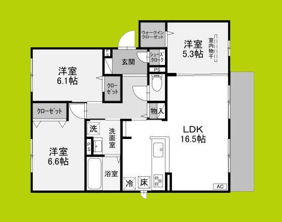 セジュールミヤケⅡ 間取り